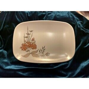 Vintage BROOKPARK Melmac Platter Tropicana Pattern MCM Mid-Century Serving Plate